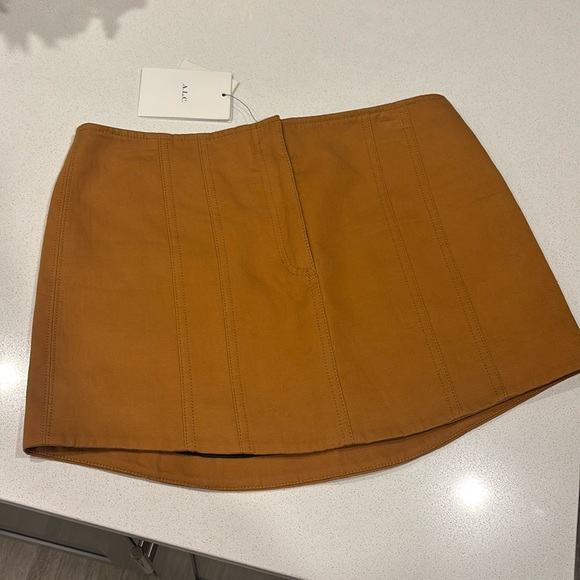 NWT ALC Pia Mini Skirt Bronze Size 2 - Picture 3 of 6
